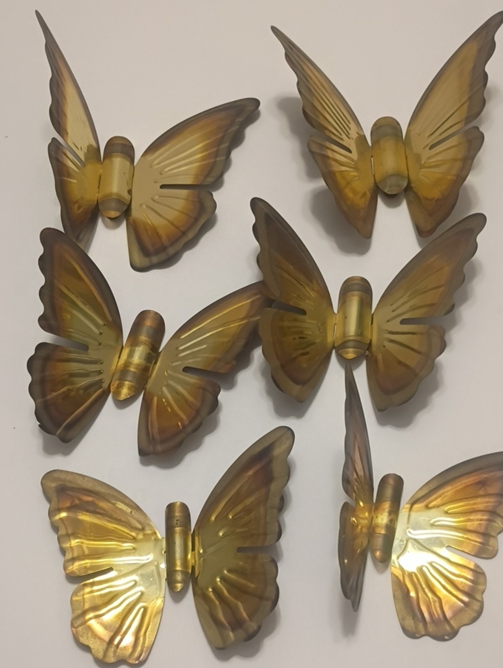 Vintage Gold Butterfly Wall Decor Set of 6